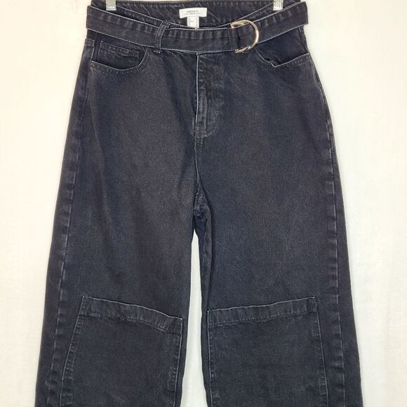 Forever 21 Premium Denim Belted Cargo Jeans Size 27 - Picture 3 of 7